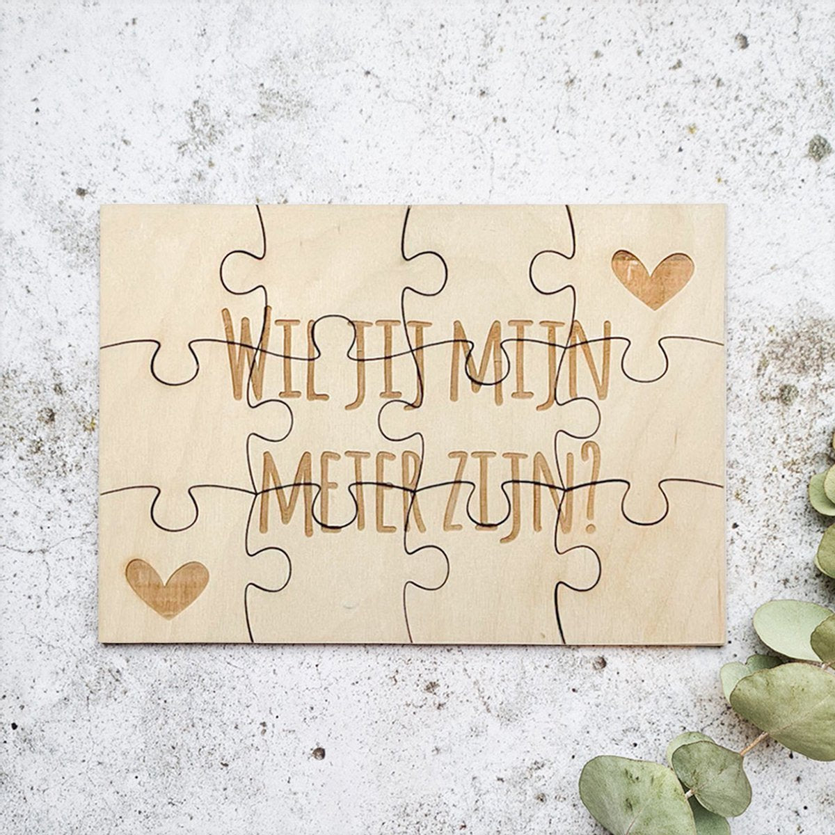 houten puzzel wil jij mijn meter zijn