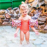 Zwembandjes Panter Rosé • 2-6 jaar