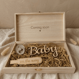 houten kistje baby coming coming soon