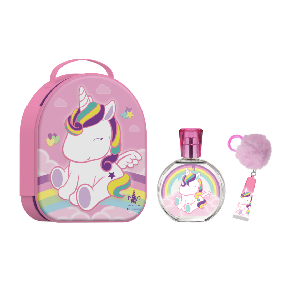 Gift Set • Eau My Unicorn • 3D Zipcase + EDT + Lipgloss
