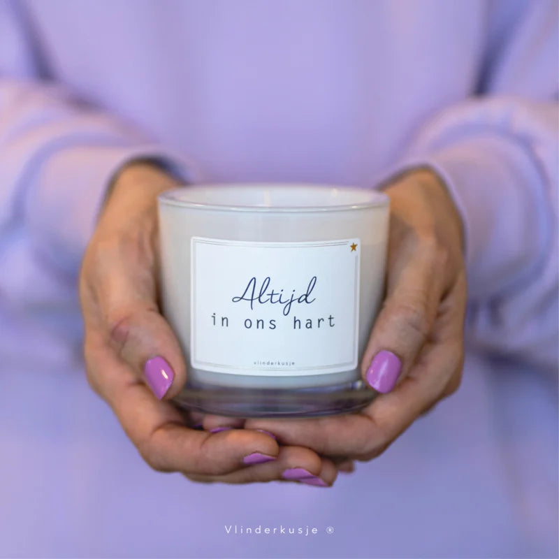 troost kaars altijd in ons hart vlinderkusjes