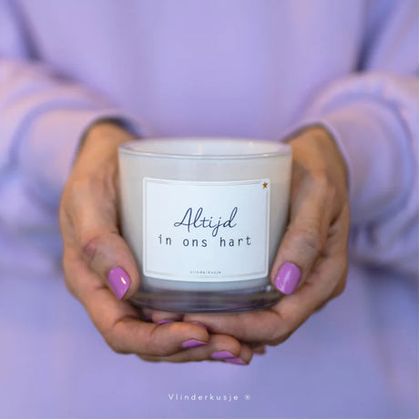 troost kaars altijd in ons hart vlinderkusjes