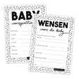 Baby invul kaartjes | zwart/wit (10 stuks) - HelloBaby.be