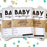 Baby invul kaartjes | zwart/wit (10 stuks) - HelloBaby.be