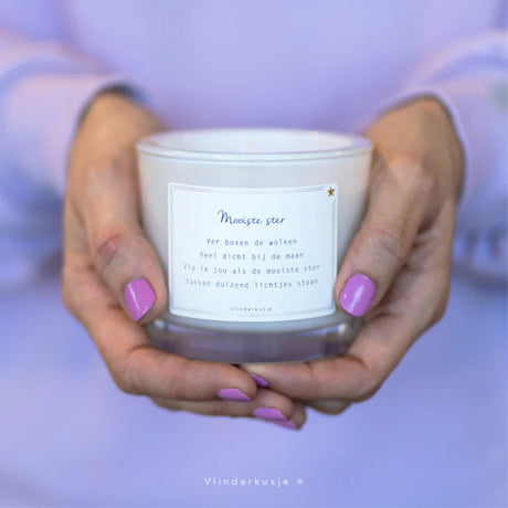 troost kaars mooiste ster vlinderkusjes