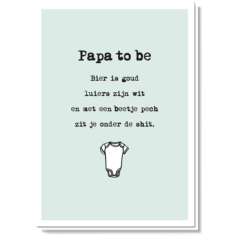 Wenskaart • Papa To Be