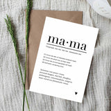 A6 Ansichtkaart • Mama