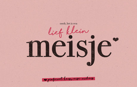 Wenskaart "oooh het is een lief klein meisje" - HelloBaby.be