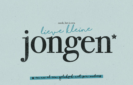 Wenskaart "oooh het is een lieve kleine jongen" - HelloBaby.be