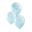Ballon • Confetti Blue (5 stuks) - Helloboy