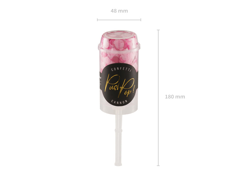 Confetti Push Pop • Roze