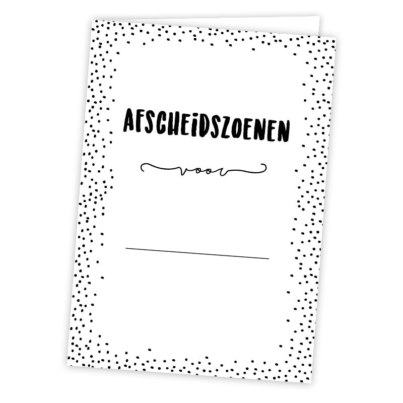 Afscheidszoenen kaart A5 - HelloBaby.be