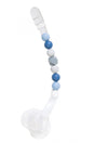 Fopspeenketting Nibbling Geo Grey/blue - HelloBaby.be