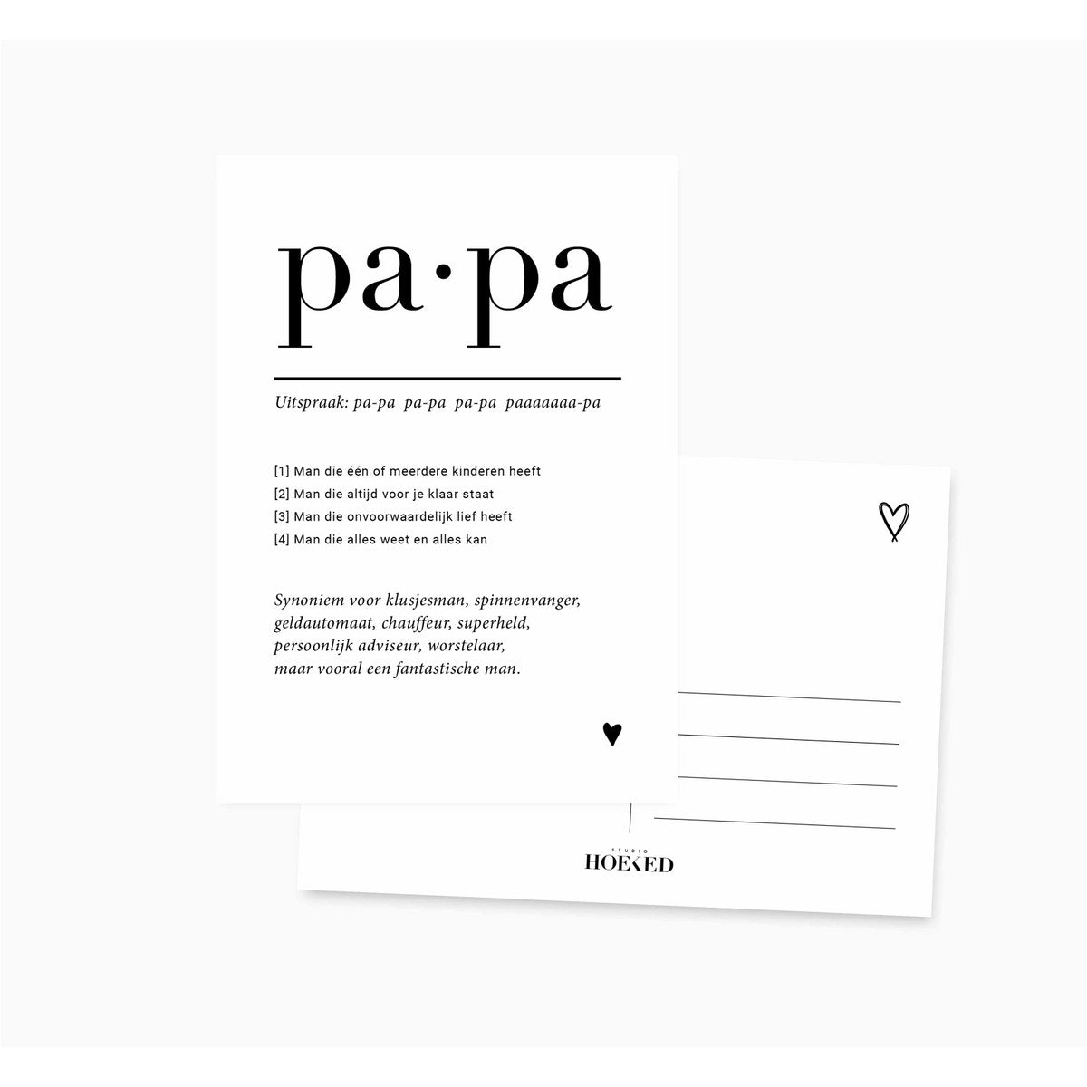 A6 Ansichtkaart • Papa