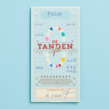 notitiekaart tandenkaart tandenfee spaarkaart dieter coppens tanden stratier