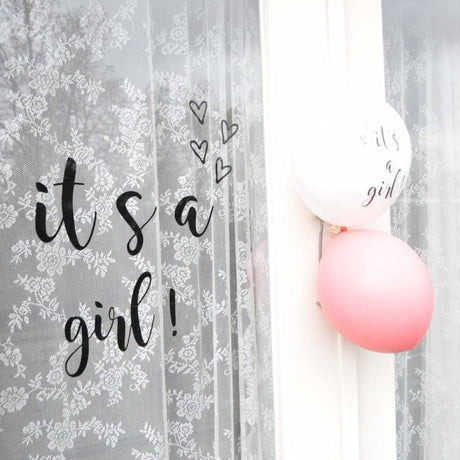 Geboorte raam sticker | it's a girl! - HelloBaby.be