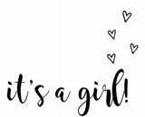 Geboorte raam sticker | it's a girl! - HelloBaby.be
