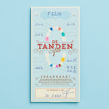 notitiekaart tandenkaart tandenfee spaarkaart dieter coppens tanden stratier